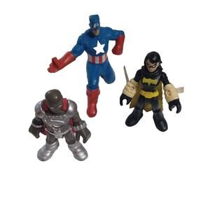 Imaginext DC Comics Super Friends lot of 3 action figures
